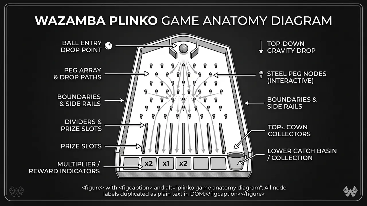 plinko game anatomy diagram